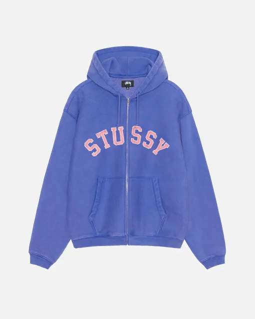 AUSGEWASCHENER GRAFIK-ZIP-HOODIE