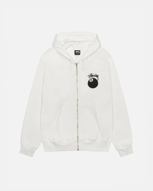 8 BALL ZIP HOODIE PIGMENT DYED