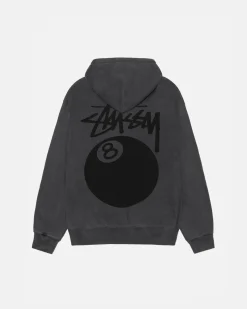 8 BALL ZIP HOODIE PIGMENT DYED