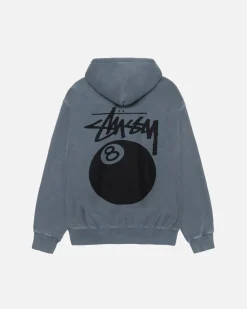 8 BALL ZIP HOODIE PIGMENT DYED