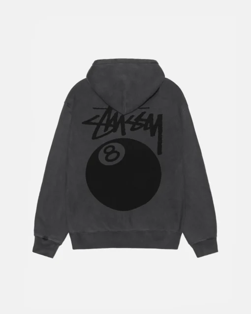 8 BALL ZIP HOODIE PIGMENT DYED