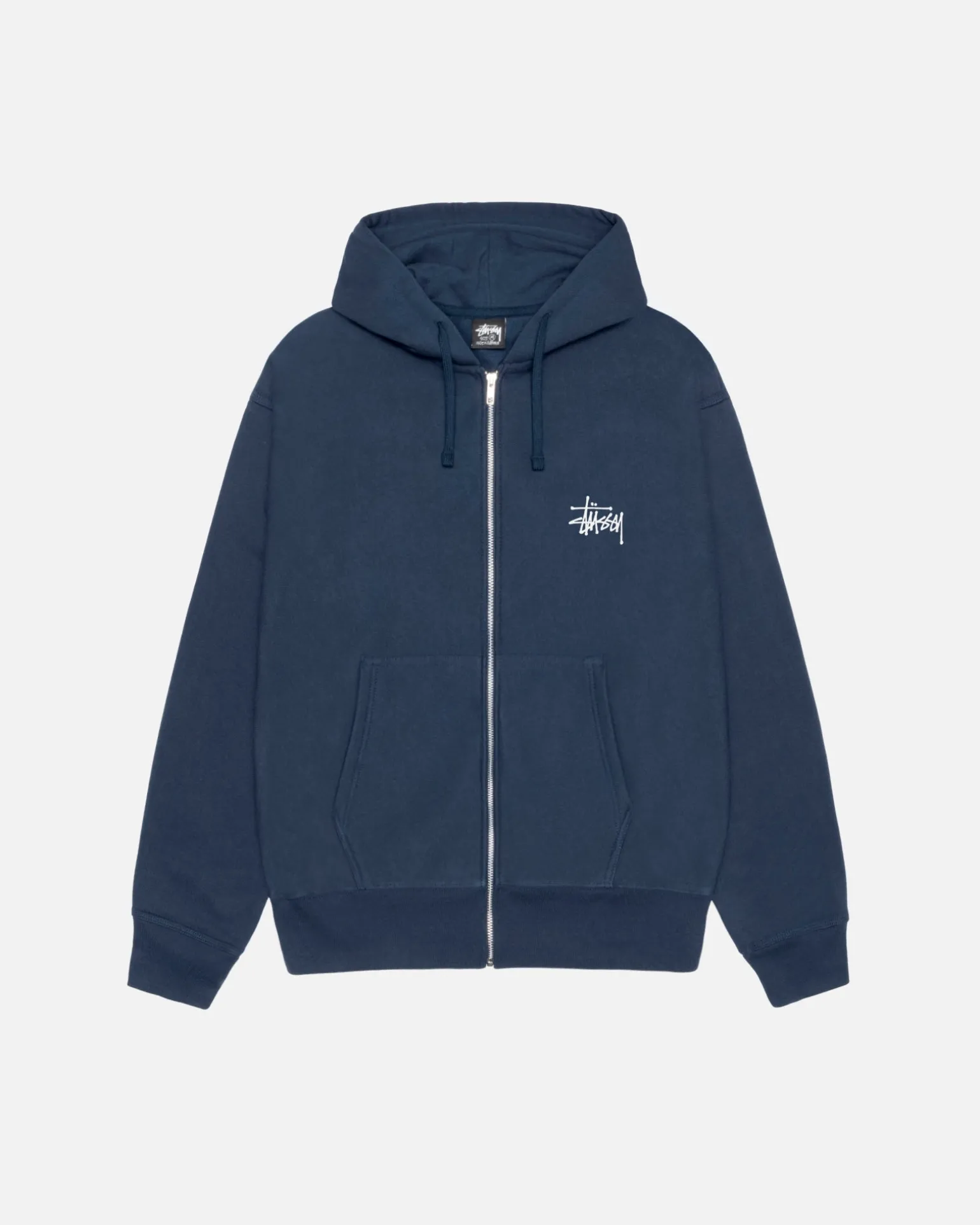 BASIC STÜSSY ZIP HOODIE