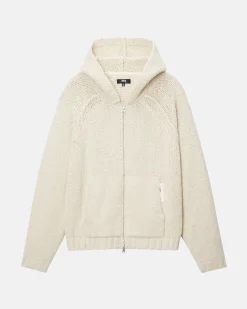 CHUNKY KNIT ZIP HOODIE