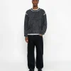 FADED COTTON KNIT CREW