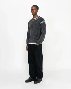 FADED COTTON KNIT CREW