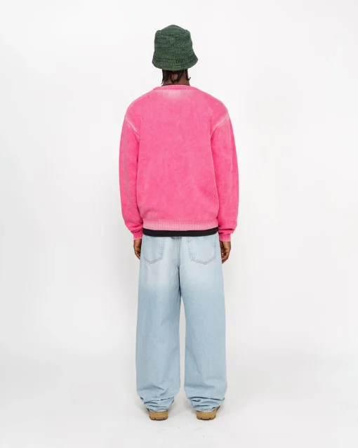 FADED COTTON KNIT CREW