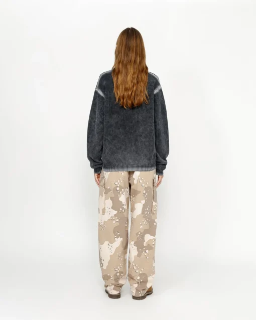 FADED COTTON KNIT CREW