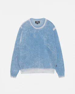 FADED COTTON KNIT CREW