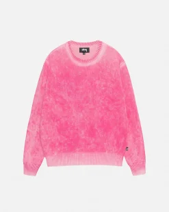 FADED COTTON KNIT CREW