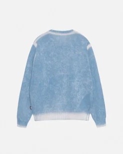 FADED COTTON KNIT CREW