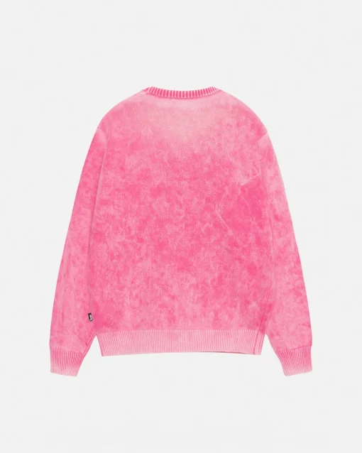 FADED COTTON KNIT CREW