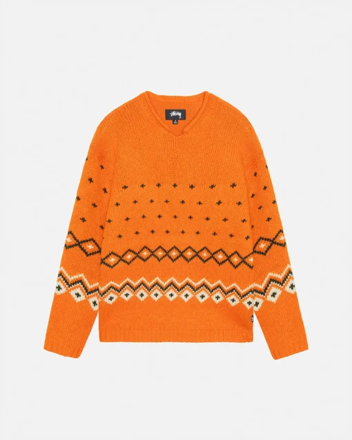 FAIRISLE SWEATER MIT ROLLKRAGEN
