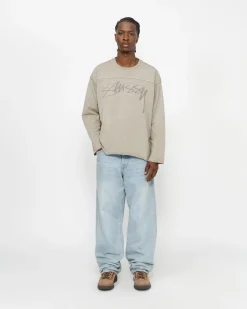 FOOTBALL CREW PIGMENT DYED COTTON