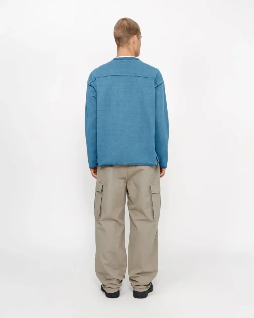 FOOTBALL CREW PIGMENT DYED COTTON