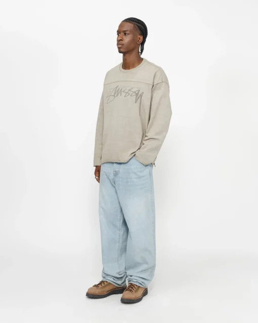 FOOTBALL CREW PIGMENT DYED COTTON