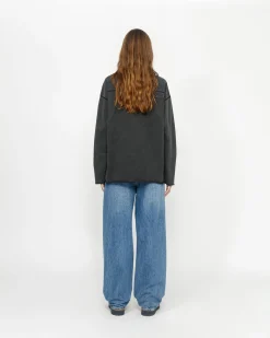 FOOTBALL CREW PIGMENT DYED COTTON