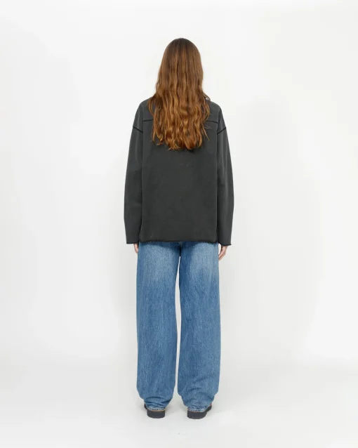 FOOTBALL CREW PIGMENT DYED COTTON