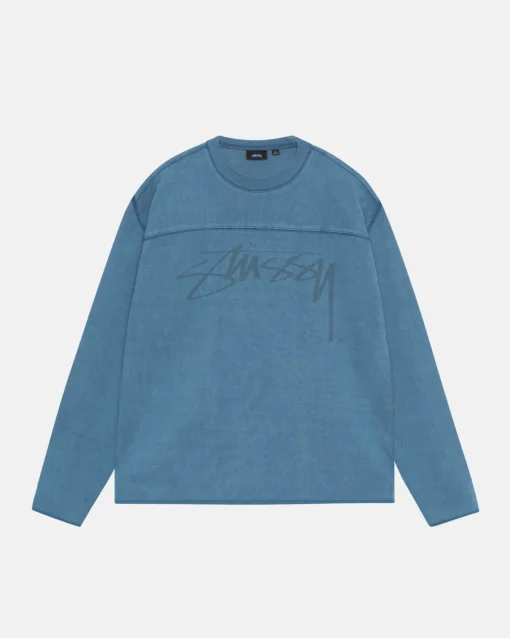 FOOTBALL CREW PIGMENT DYED COTTON