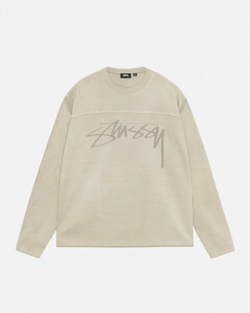FOOTBALL CREW PIGMENT DYED COTTON