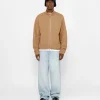 GEBÜRSTETER MERINO-SWEATER MIT DURCHGEHENDEM REISSVERSCHLUSS
