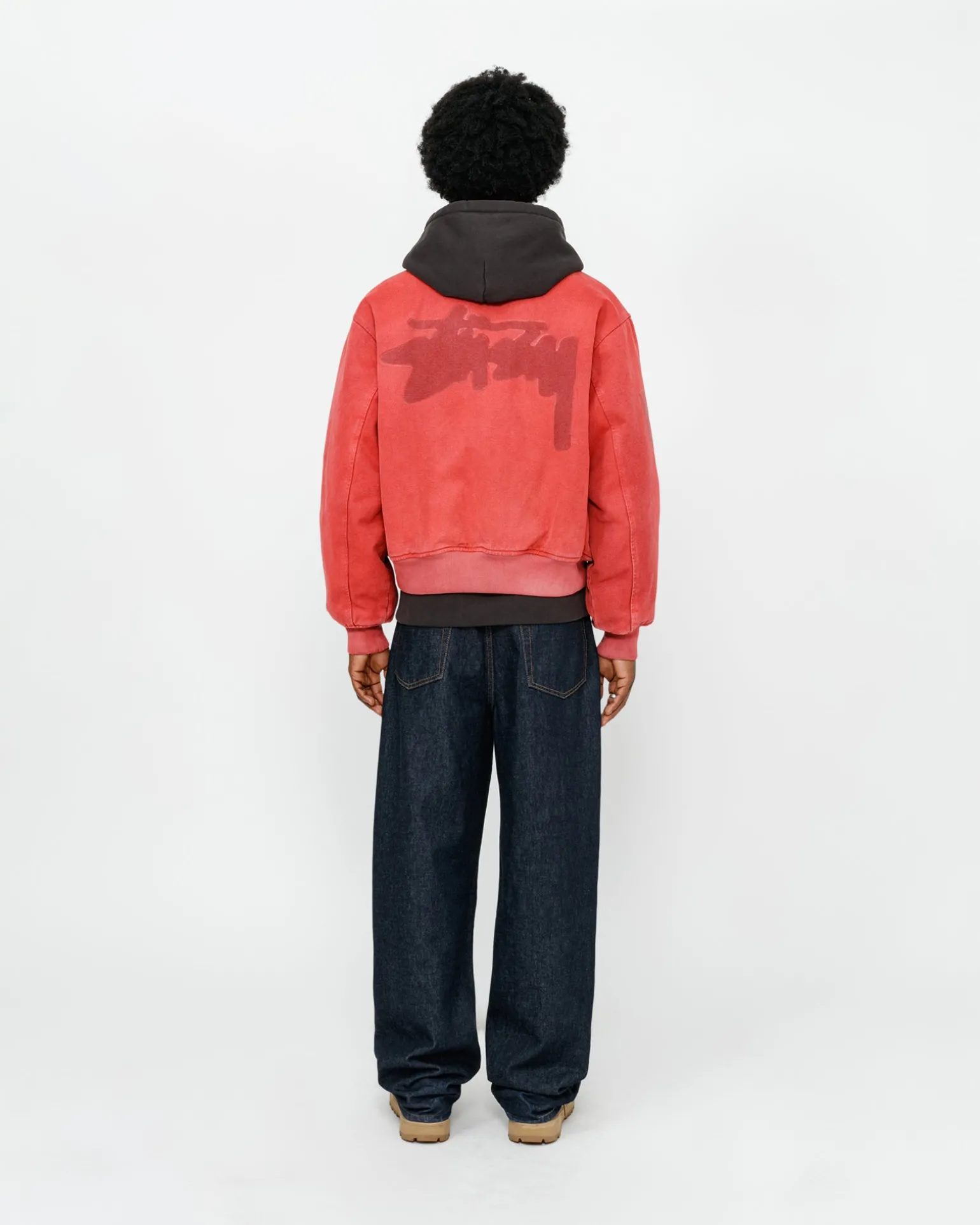 GHOST LOGO CANVAS VARSITY JACKE