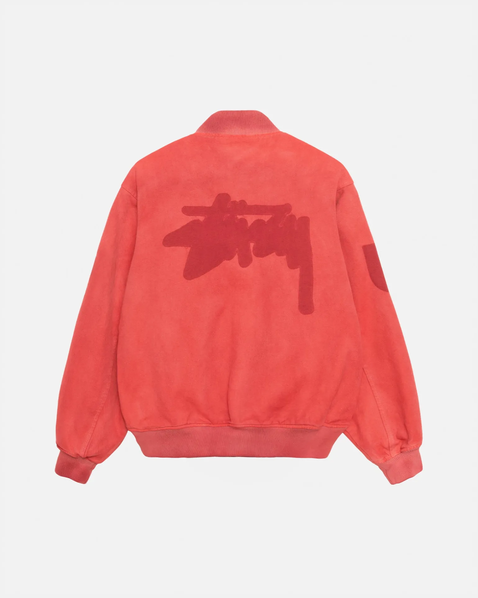 GHOST LOGO CANVAS VARSITY JACKE