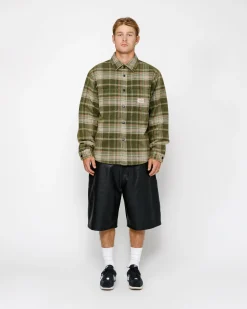 HEAVY WASHED PLAID SHIRT