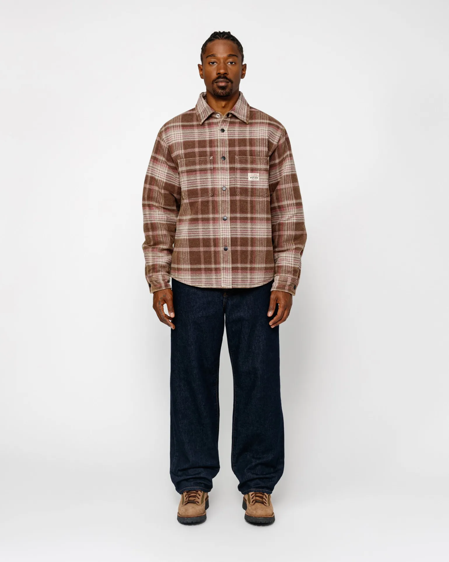 HEAVY WASHED PLAID SHIRT