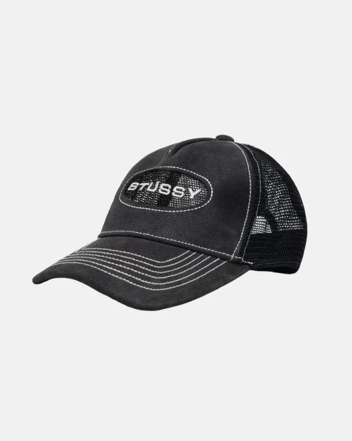 LOW PRO TRUCKER CUT-OUT LEATHER SNAPBACK