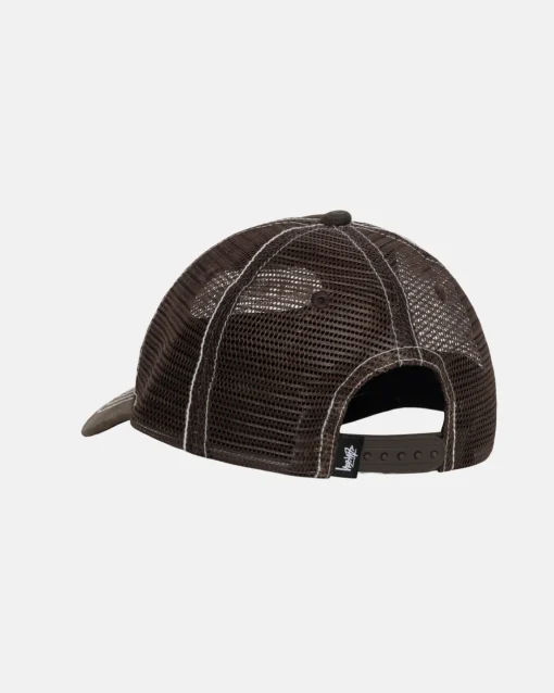 LOW PRO TRUCKER CUT-OUT LEATHER SNAPBACK