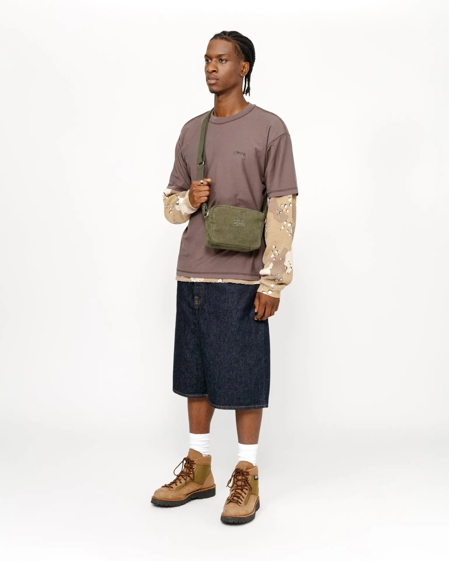 NEEDLE PUNCH SIDE POUCH