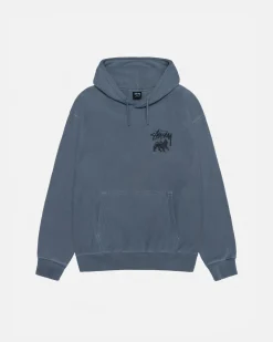 RASTA LION HOODIE PIGMENTGEFÄRBT