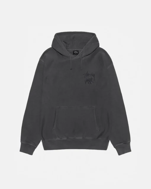 RASTA LION HOODIE PIGMENTGEFÄRBT