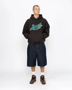 SATIN PATCH HOODIE