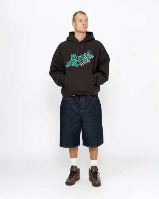 SATIN PATCH HOODIE