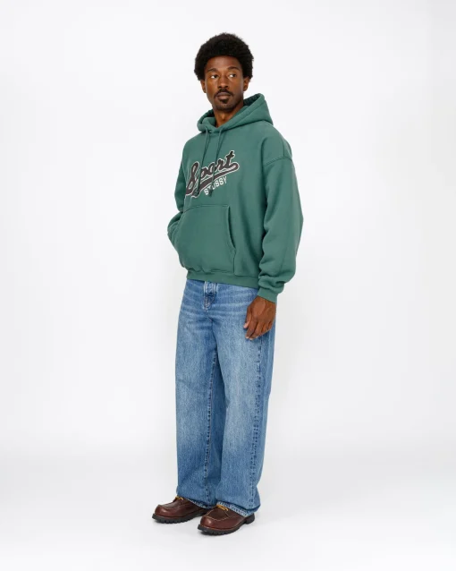 SATIN PATCH HOODIE