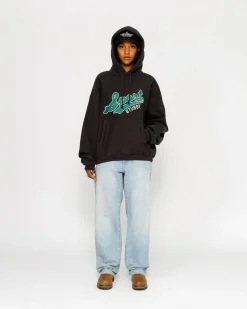 SATIN PATCH HOODIE