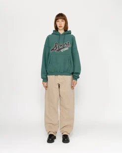 SATIN PATCH HOODIE