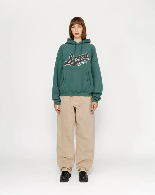 SATIN PATCH HOODIE