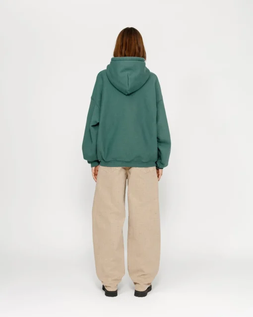 SATIN PATCH HOODIE