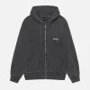 SMOOTH STOCK ZIP HOODIE PIGMENT DYED