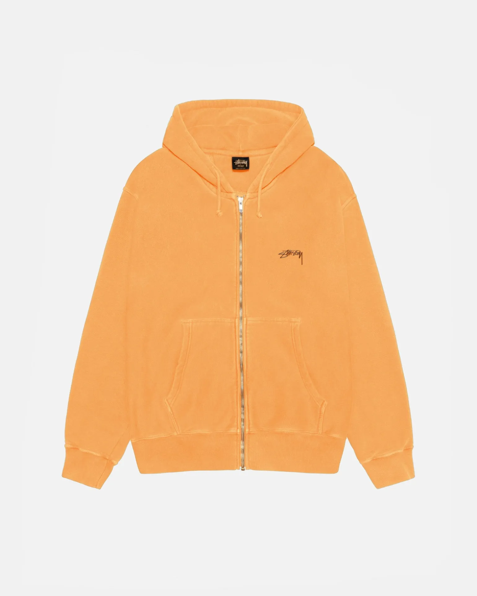 SMOOTH STOCK ZIP HOODIE PIGMENT DYED