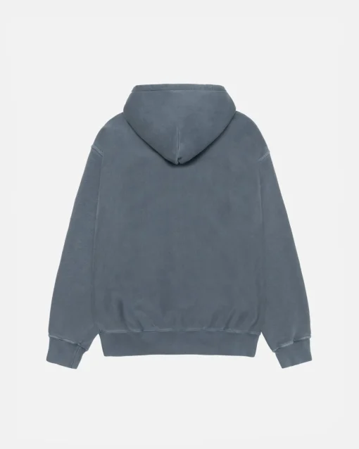SMOOTH STOCK ZIP HOODIE PIGMENT DYED