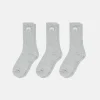 STOCK CREW SOCKS 3 PACK