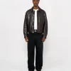 TRUCKER JACKE LEDER