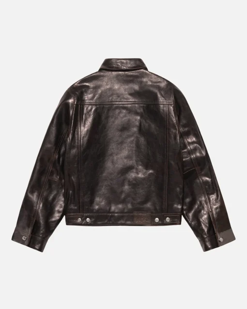 TRUCKER JACKE LEDER