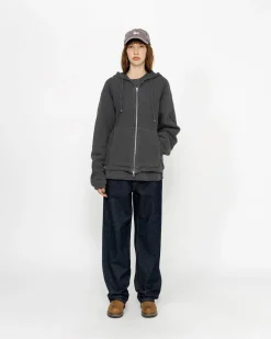 WAFFELGEFÜTTERTER ZIP HOODIE