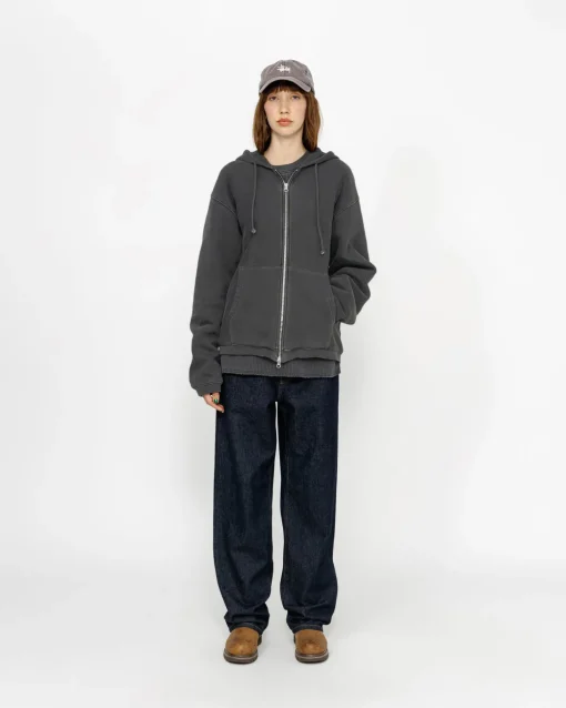WAFFELGEFÜTTERTER ZIP HOODIE