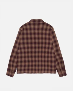 ZIP SHIRT TWISTED YARN PLAID